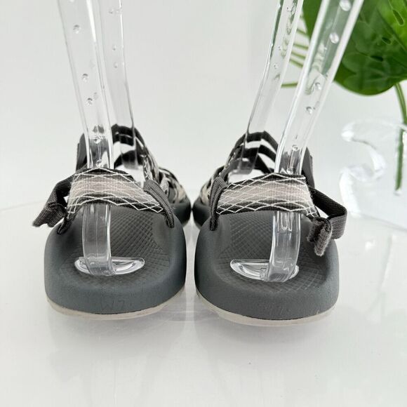 Chaco Women ZX/2 Sandal Sz 7 Outdoor Hike Black Gray Strappy Thong Adjustable - Picture 8 of 12
